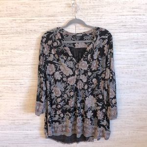 Lucky Brand Floral Blouse | SIZE 3X